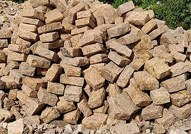 Yellow Cobble slab