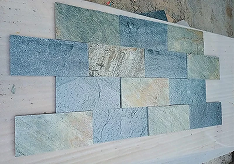 Silver Grey + Zeera Green slab
