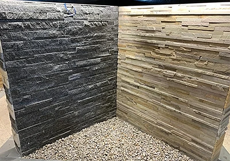 Vertical Split-Face Veneer slab